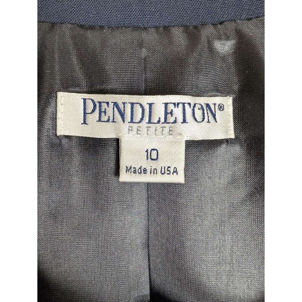 Pendleton Virgin Wool Button Up Blazer Women's 10… - image 4